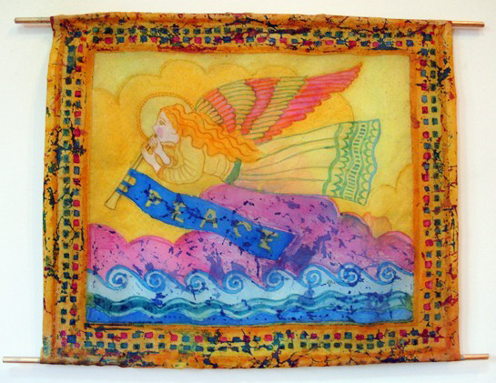 10 "Angel of Peace" silk-hanging