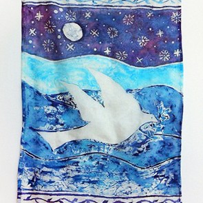 11 Peace Bird - Silk Hanging (by Rohana Darlington)