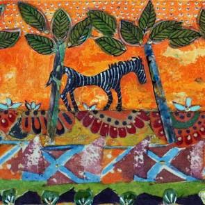 Ancient Horse - collage by Sofiah Garrard