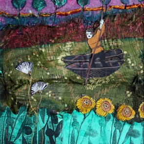 At Sunset He Was There - collage by Sofiah Garrard