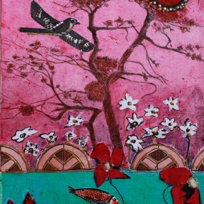 Dusk Falling - collage by Sofiah Garrard