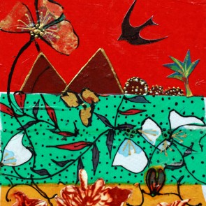 Swallow 2 - collage by Sofiah Garrard