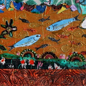 The Meeting - collage by Sofiah Garrard
