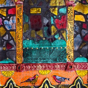 Visit To The Church - collage by Sofiah Garrard