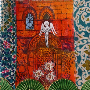 Angel at Barfrestoneel - collage by Sofiah Garrard