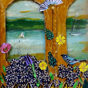 Window by the Lakeel - collage by Sofiah Garrard