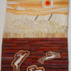 Harvest Hares - Wall hanging by Rohana Darlington