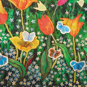 Tulips and Forget-me-nots - detail