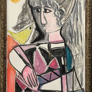 Mixed media (50x75cm), framed