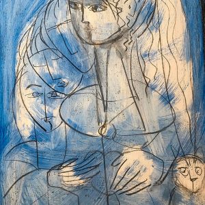 Mixed media on board (53x74cm)