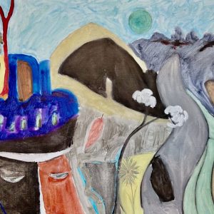 Oil on canvas, unframed, 70x50cm